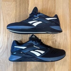 Reebok Nano X4 Blue and White Training CrossFit Shoes with Breathable Mesh sz 9